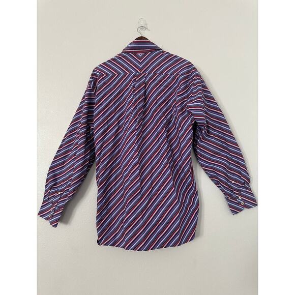 Vintage Tommy Hilfiger Striped Dress Shirt Y2k sz Large - Picture 3 of 5